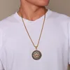 Vnox antiguo hombres cadenas y collares triángulo ojo de la Providencia Illuminati pirámide todos los ojos de ver colgantes Acero inoxidable joyería Punk ► Foto 2/6