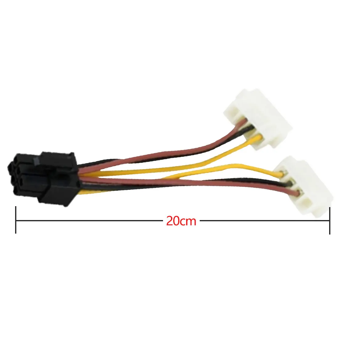 

Computer Graphics Card Power Cable High Quality Graphics Card Power Cable Dual 4PIN to 6PIN 6P to 4P Adapter Cable