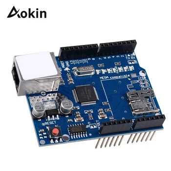 

W5100 Ethernet Shield Network W5100 R3 for UNO Mega 2560 1280 328 UNR Development board with Micro SD Card Slot for Arduino