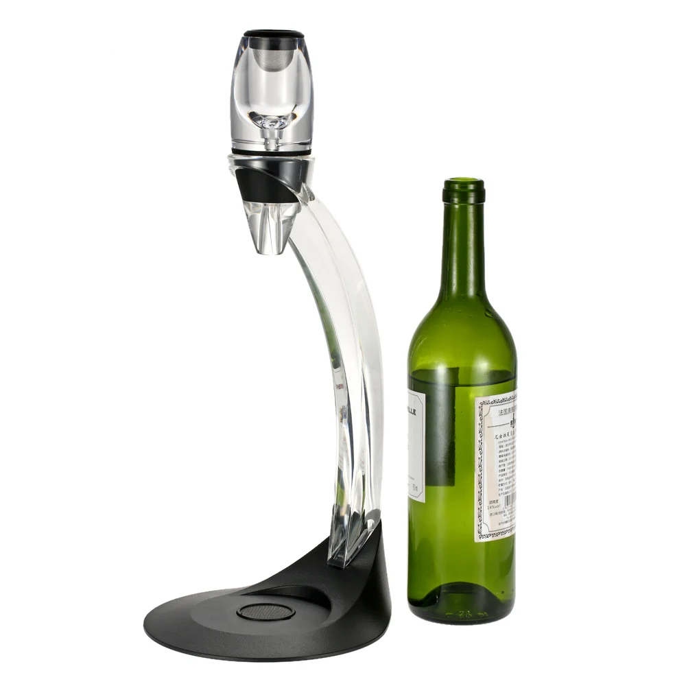 

Homgeek Professional Wine Decanter Set Mini Essential Red Wine Quick Aerator with Filter Stand Holder
