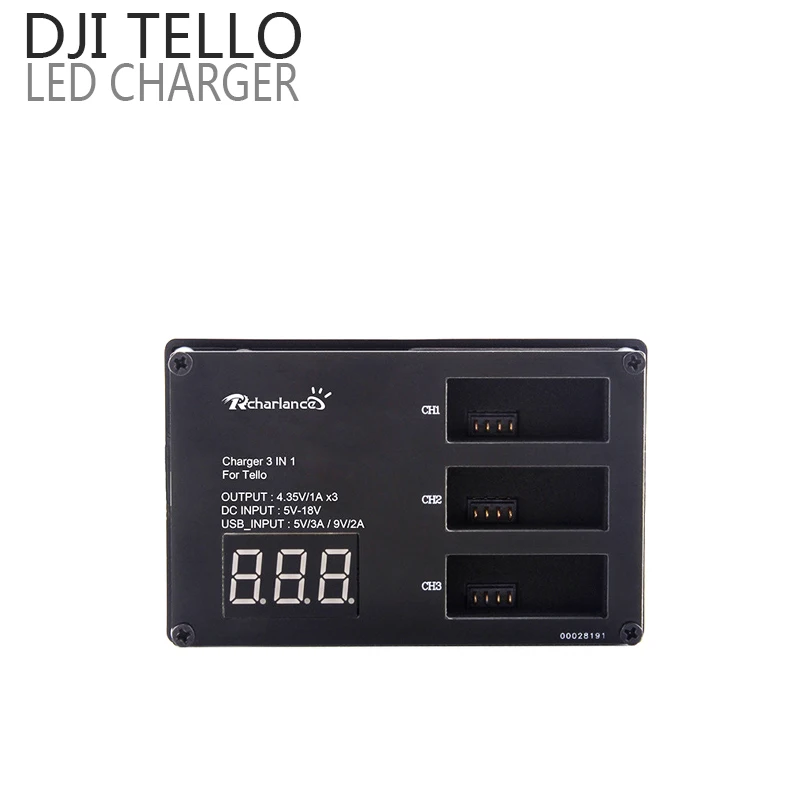 

3-in-1 DJI Battery Charger LED Display Intelligent Multi Charging Hub for DJI Tello Mini Drone Batteries Accessories