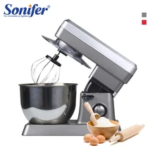 6L Миксер для еды, большой размер, из нержавеющей стали, взбивает бытовой кухонный, крем-миксер, разминающая машина, Кухонный комбайн Sonifer