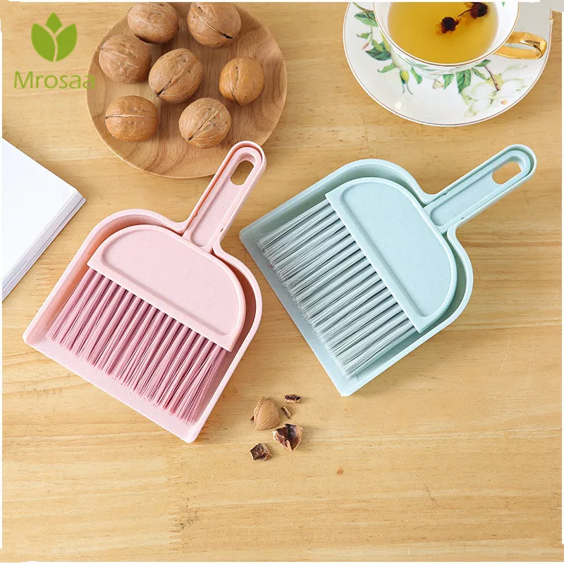 

Mini Cute kawaii PP Desktop Sweep Computer keyboard Cleaning Brush Small Broom multi-function can be hanging desk Dustpan Set