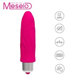 Meselo 16 режимов Мини Пуля Вибратор для Для женщин Водонепроницаемый клитор стимулятор фаллоимитатор вибратор Секс-игрушки для женщин