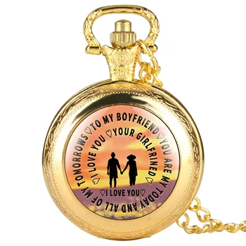 

Vintage Watch for Couple Classic Pocket Watches for Men Women Special Quartz Necklace Pocket Watch Necklace Gift for Lover