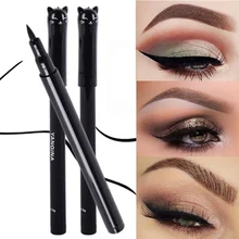 Милая кошка стиль черная Водостойкая Подводка для глаз жидкая подводка для глаз Карандаш косметическая Красота Макияж инструмент