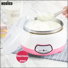 XEOLEO Yogurt maker 1L Automatic Yogurt machine Household DIY Yogurt tools Kitchen appliance Stainless steel/PP tank Pink 220V 2018 new creative yogurt maker automatic thermostat 1l 15w energy saving diy yogurt machine kitchen appliance