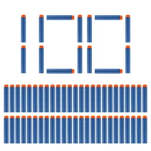 100 pçs dardos para nerf sólida cabeça dura 7.2cm recarga dardos arma de brinquedo balas para nerf série blasters natal criança crianças presente
