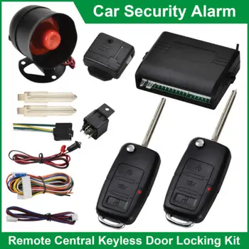 

12V Car Alarm System Iimmobiliser Door Remote Central Locking Kit Shock Sensor