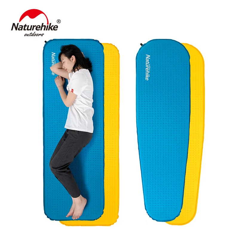 Naturehike في الذاتي النفخ التخييم حصيرة اسفنجة عالية الجودة فراش للتخييم في الهواء الطلق المشي تطول وسادة النوم