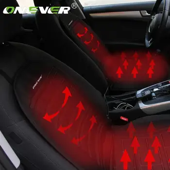 

Onever 2pcs/Set 12v Heated Car Seat Cushion Universal Electric Winter Cushions Single Heating Pads Keep Warm Car Seat Cover