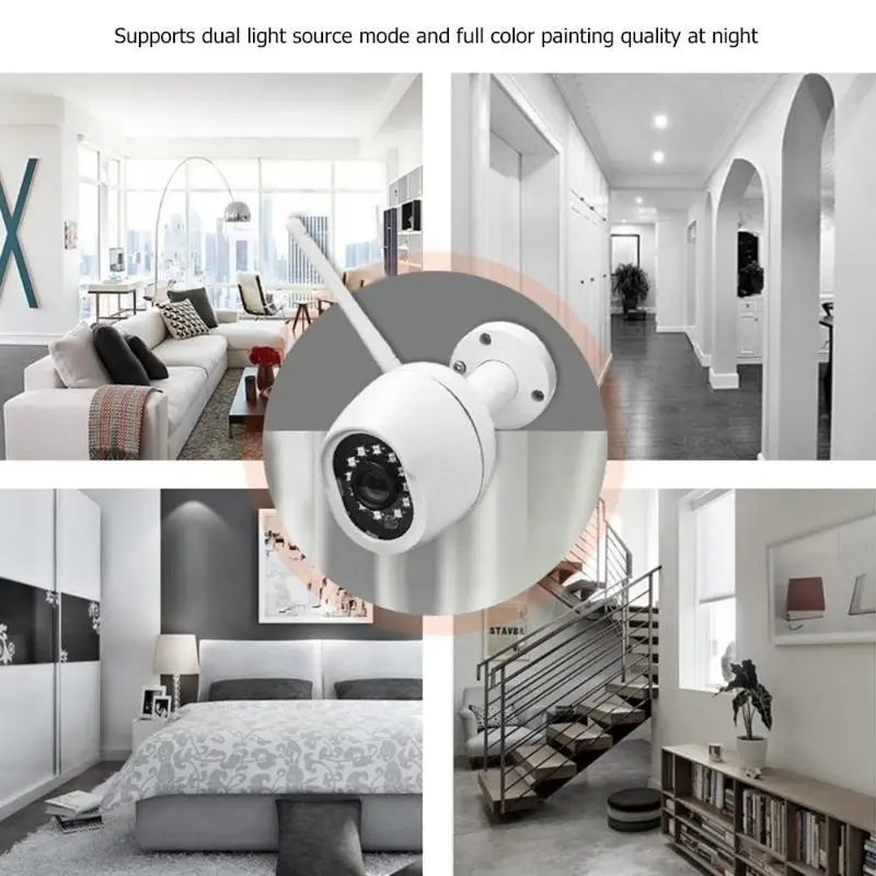 Беспроводной Wi-Fi 720P 1MP веб-камера ночного видения двухсторонний аудио монитор веб-камера видеокамера Видео Рекордер веб-камеры ЕС дропшиппинг