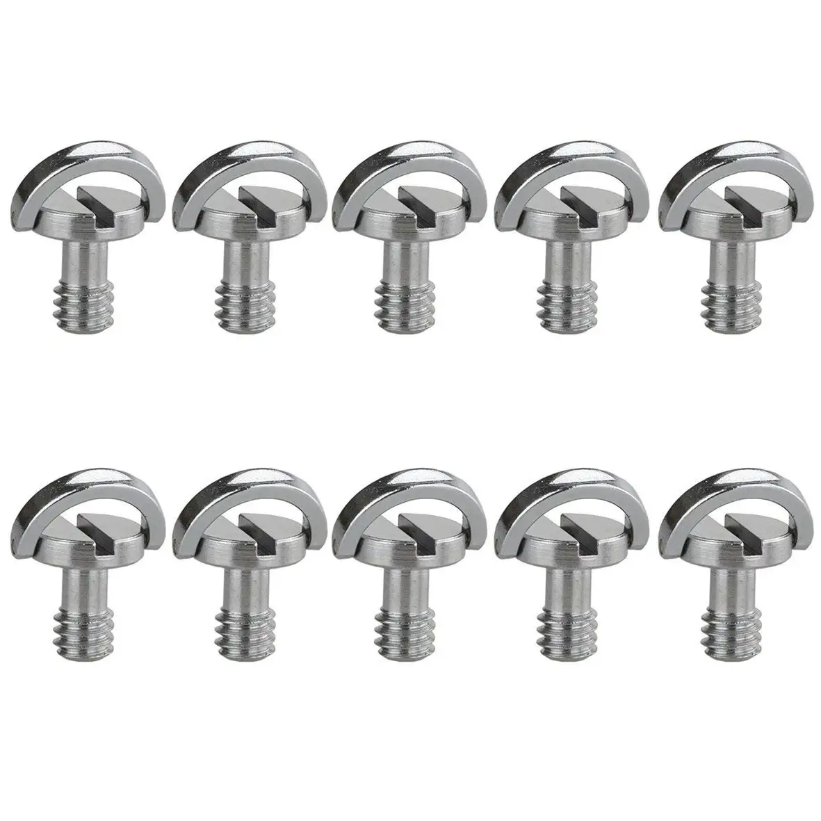 

BMBY-10x D-Ring 1/4inch Mounting Mount Screw Thread for Camera Tripod Monopod Quick Release QR