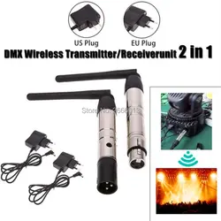 DMX512 DMX Dfi DJ Беспроводной системы ресивер или передатчик 2,4G ISM Связь расстояние 500 м светодиодный сценический светодиоидное освещение