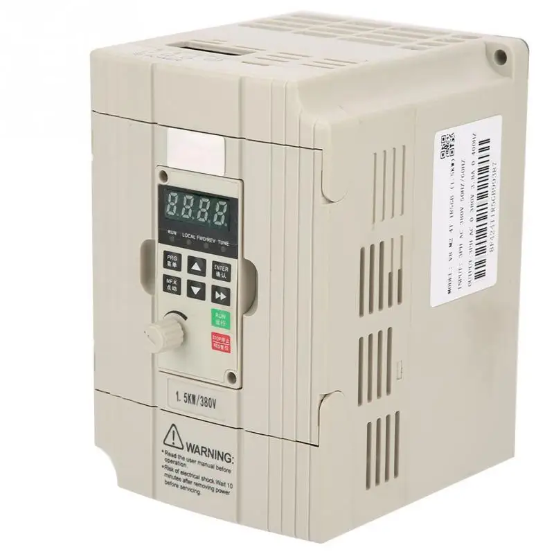 

1.5kW 2HP VFD Frequency Inverter Converter 3-Phase 380V to 3-Phase 0-380V 3.8A