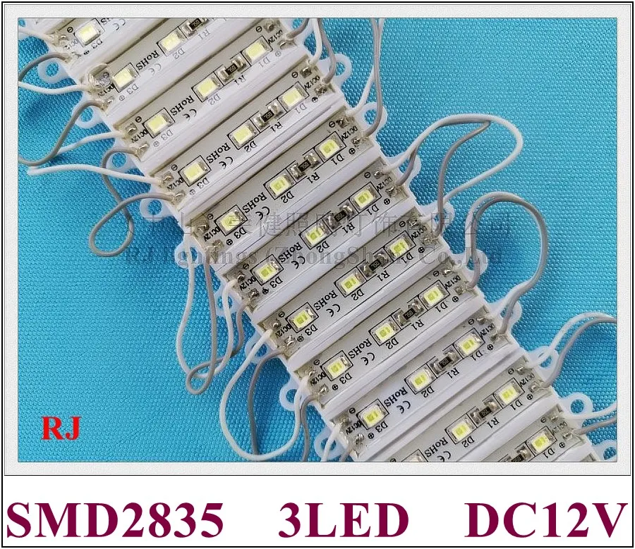 36 мм * 09 мм SMD2835 светодиодный модуль Рекламы Световой модуль для знака письмо DC12V 0,6 W 3 светодиодный IP65 водонепроницаемый 3609 новый стиль