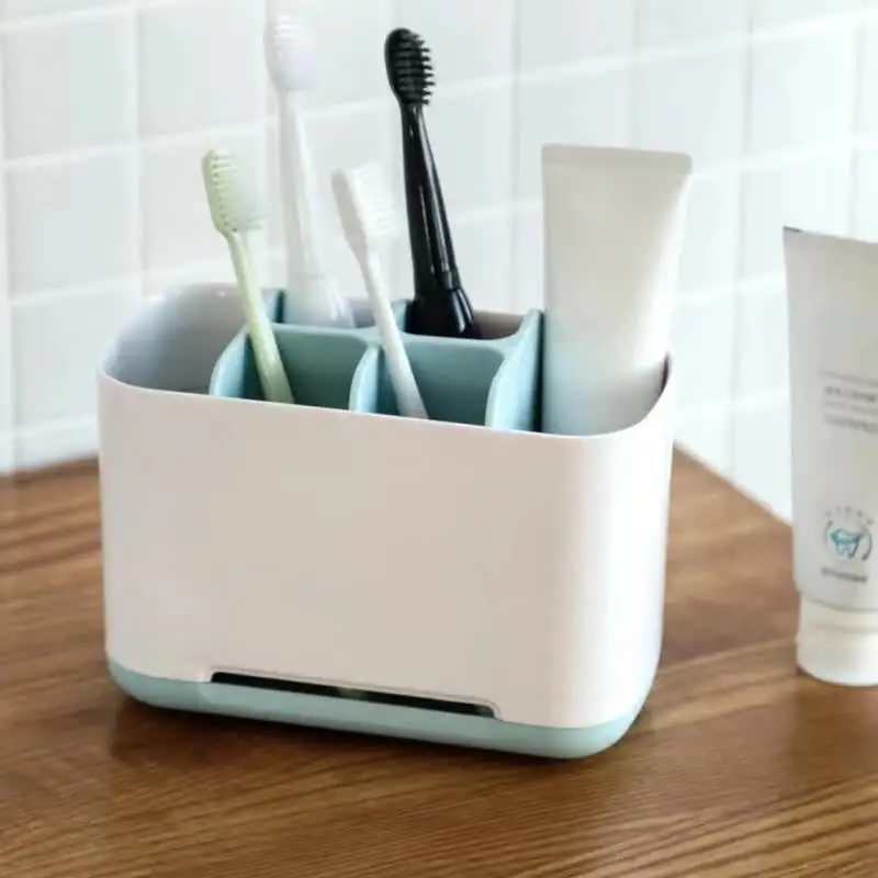 

Holder Stand Comb Organizer 6 Slots Toothbrush Razor Toothpaste Bathroom
