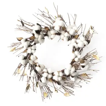 

Wreath Creative Cotton Handmade Christmas Hanging Wreath Xmas Decor