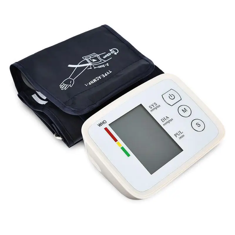 

Electric Sphygmomanometer Arm Type Blood Pressure Meter Monitor Charging English Broadcast Fast Measurement of Systolic Diastoli