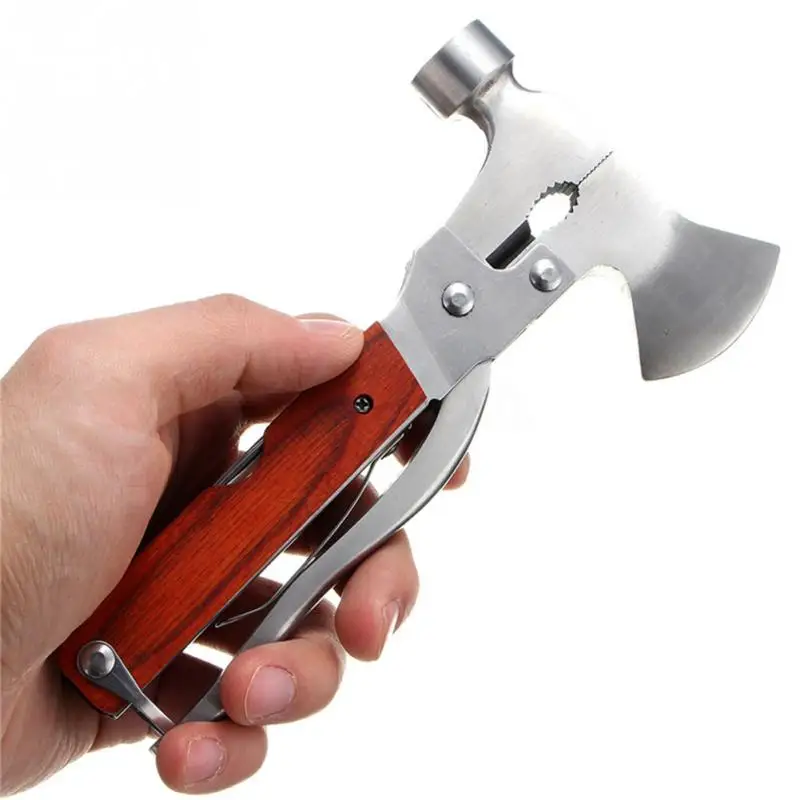 

Multifunctional Outdoor Camping Emergency Survival Tools Wooden Axe Hatchet