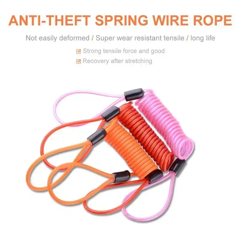 Protection Anti-theft rope Spring Cable locks Alarm Disc lock Disc Brake Bag