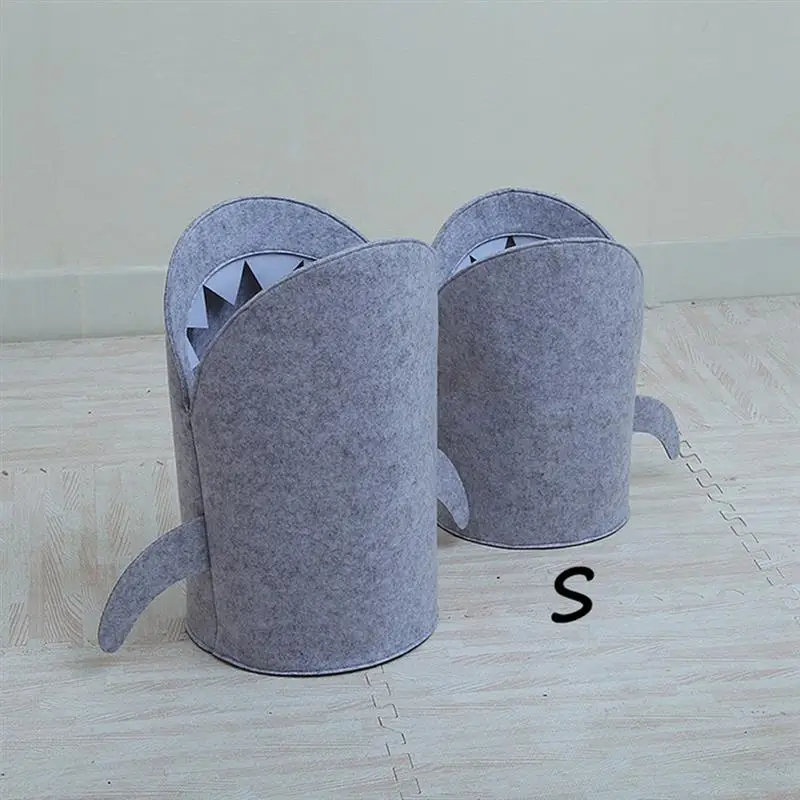 لطيف الكرتون القرش للطي علب تخزين القذرة صندوق تخزين ملابس سلة لعبة تخزين دلو سلة الغسيل المنزلية المنتجات