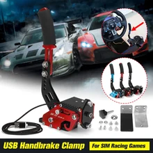 Новый USB стояночного тормоза SIM 14Bit W/зажим для гоночных игр G25/27/29 T500 fanatecosw грязи фонарь с креплением