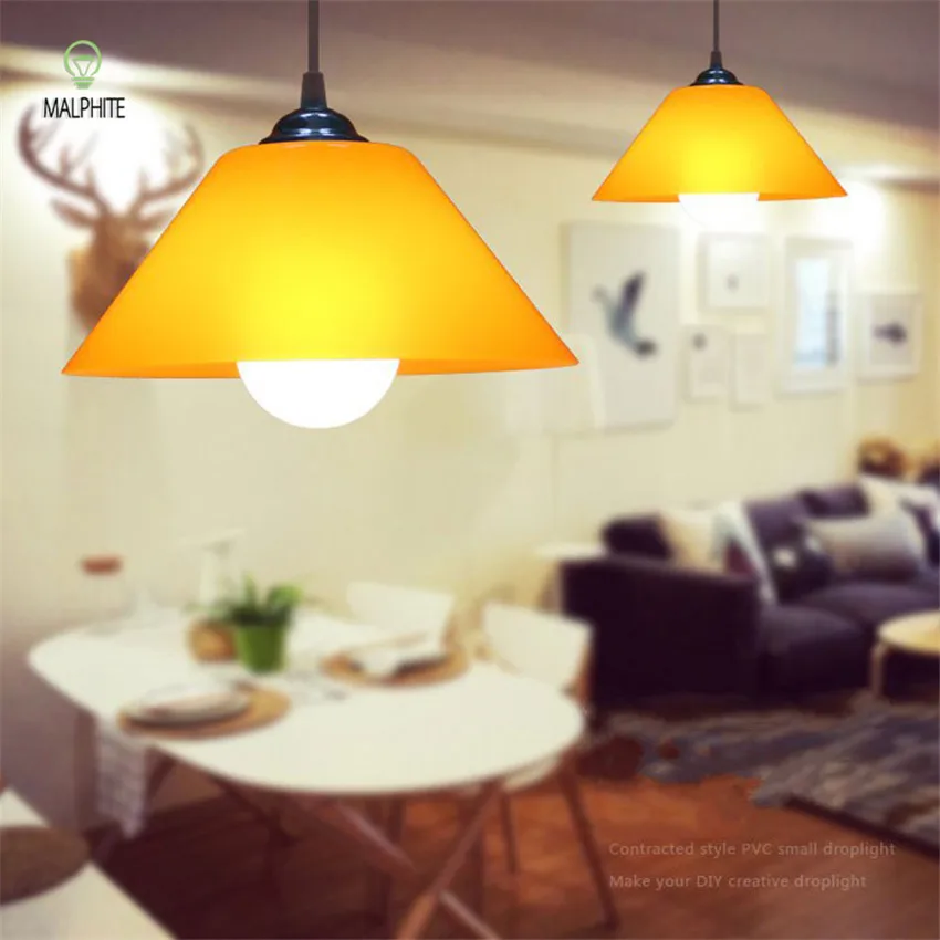 

Modern led Pendant Lights Fixtures Plastic Lampshade art Kitchen Dinning Room Hang Lamp Home Lighting Deco Supermarket Luminaire