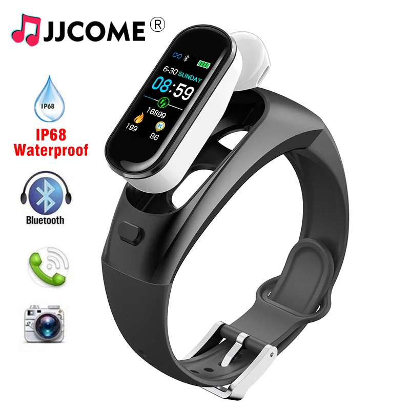 

H109 Headphones Bluetooth Wireless Earphone Smart Bracelet Dial Call Heart Rate Blood Pressure Oxygen Fitness Tracker Smart Band