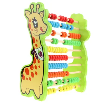 

Deer Shaped Wooden 10 Rows Abacus Counting Calculating Game Early Learning Mathematical Educational Toys for Children Kids