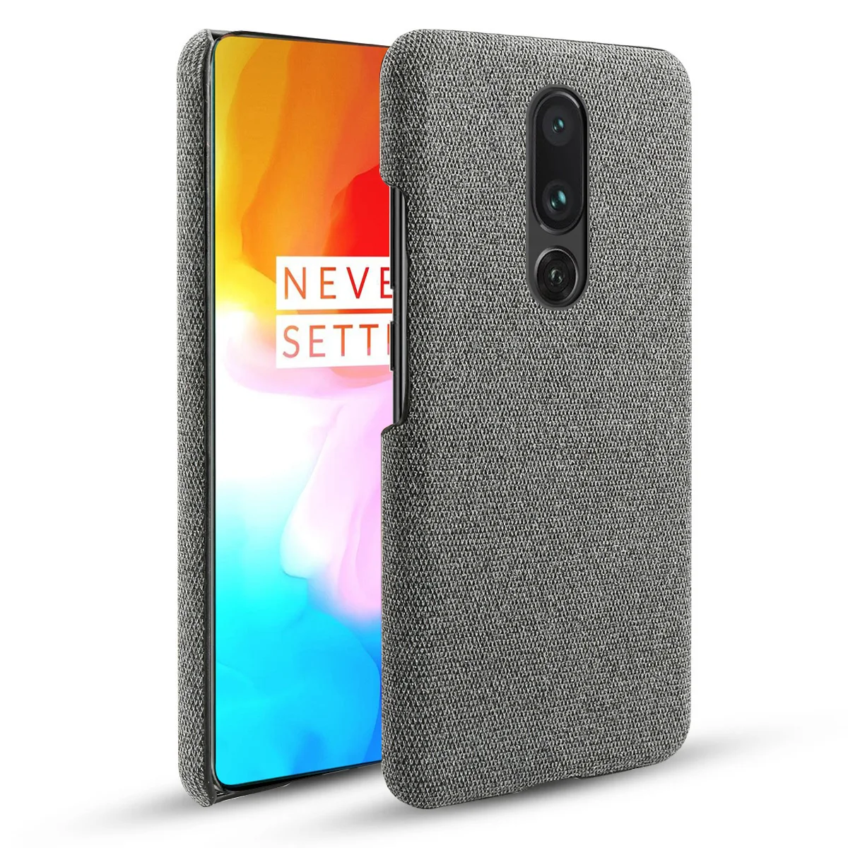 Для Oneplus 7 Pro Чехол винтажный тканый тканевый Жесткий ПК Тонкий чехол для One Plus 1 +