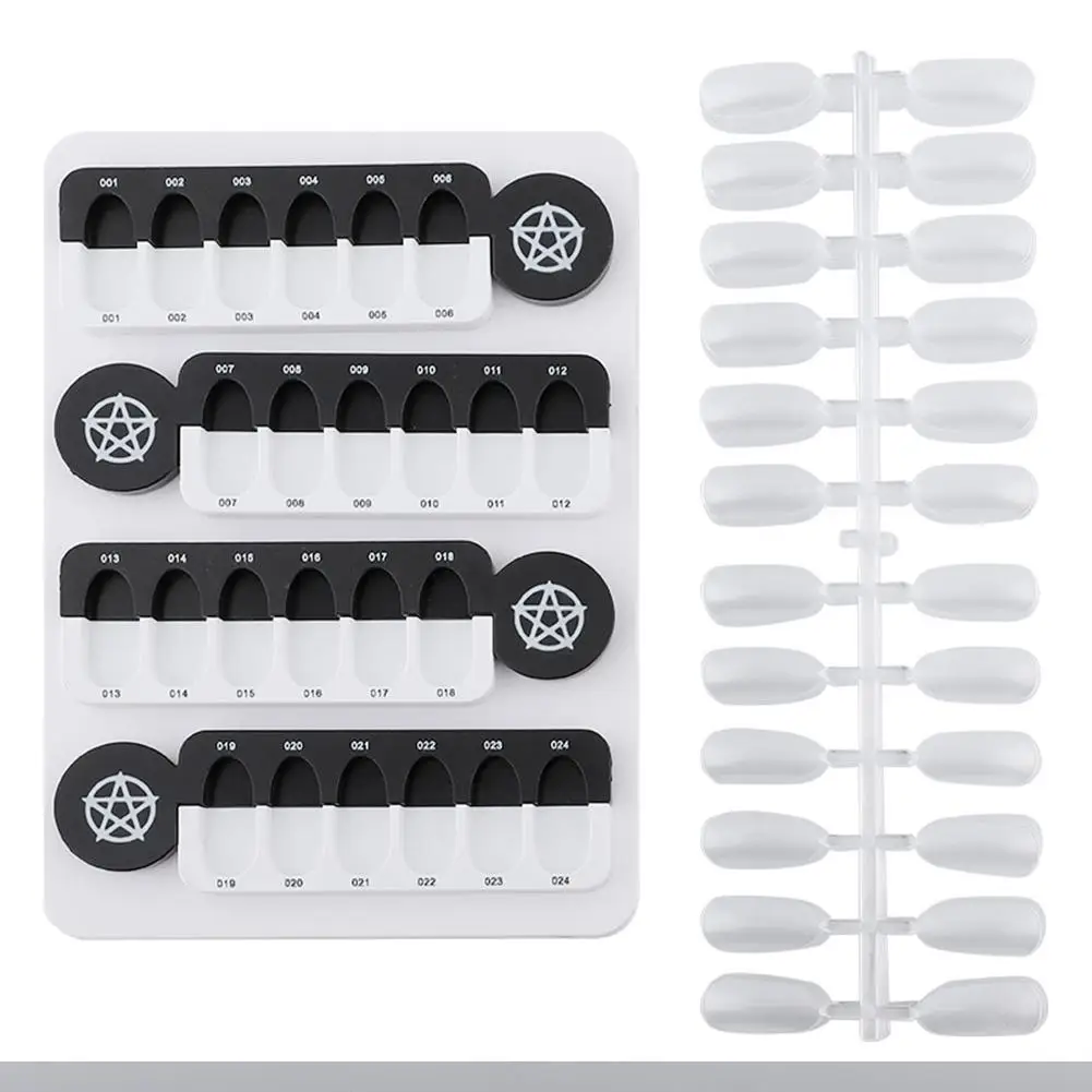 

24 Grids UV Nail Display Magnet Adsorption Detachable Acrylic Display Board Nail Tool kits
