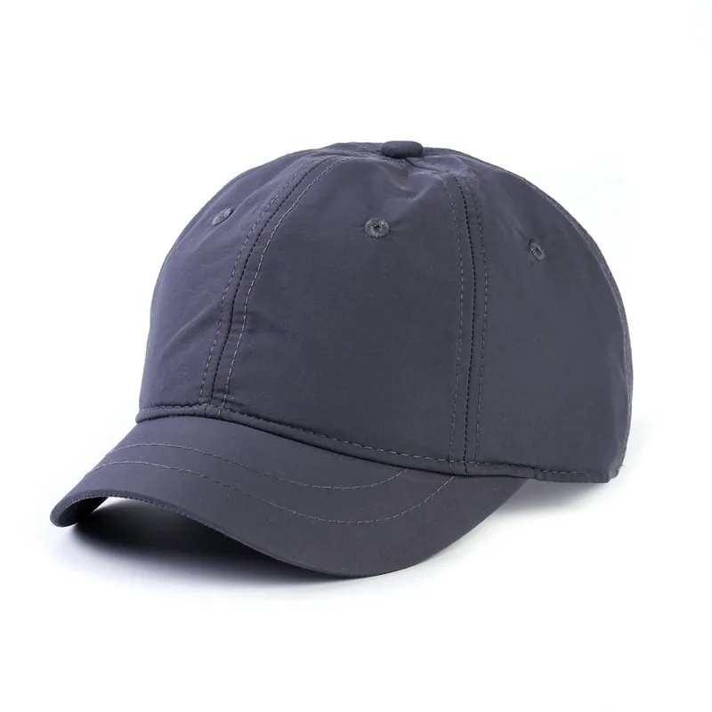 Короткая пиковая спортивная шапка Кепка на открытом воздухе сухая быстрая простая шляпа для гольфа для взрослых одноцветная солнцезащитная Кепка мужская Тонкая тканевая Кепка-бейсболка 55-61 см