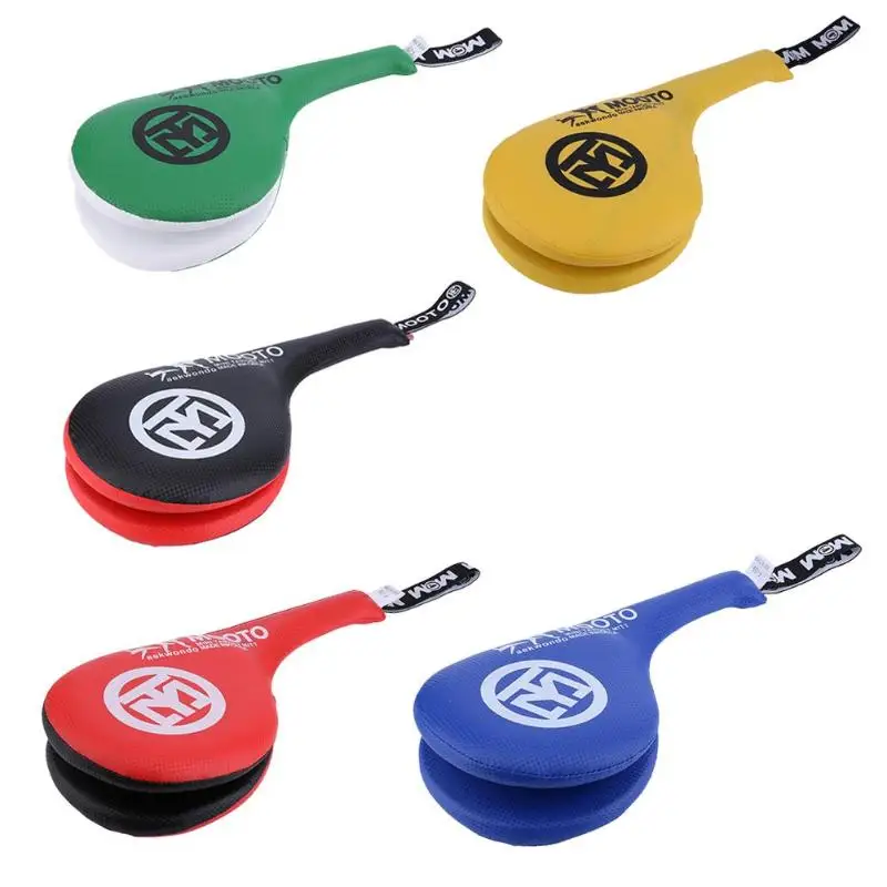 

Adult Sanda Boxing Training Hand Target Kick Durable Pad Training Kids Taekwondo PU Rebound Sponge Durable Double Kick Pad