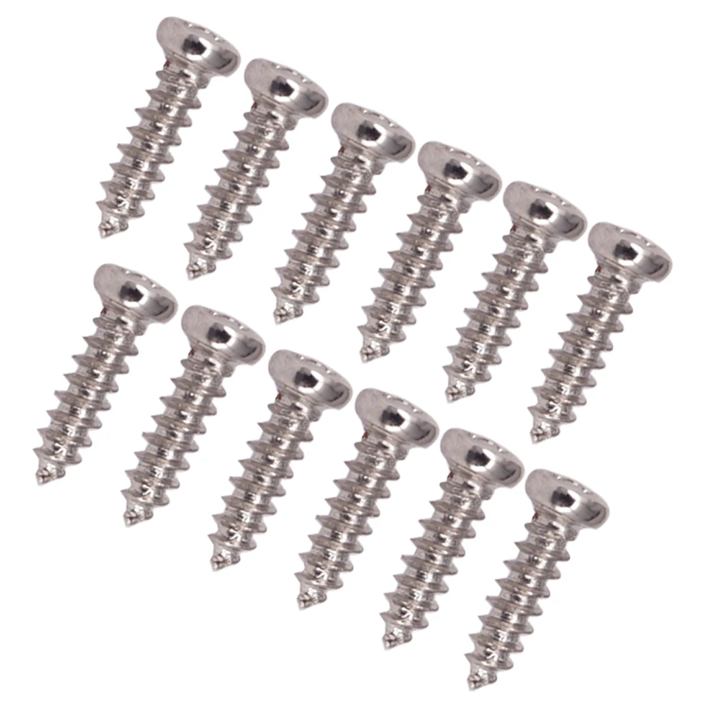 50 Pieces Iron Guitar Bass Tuner Tuning Peg Mounting Screws Silver ?for