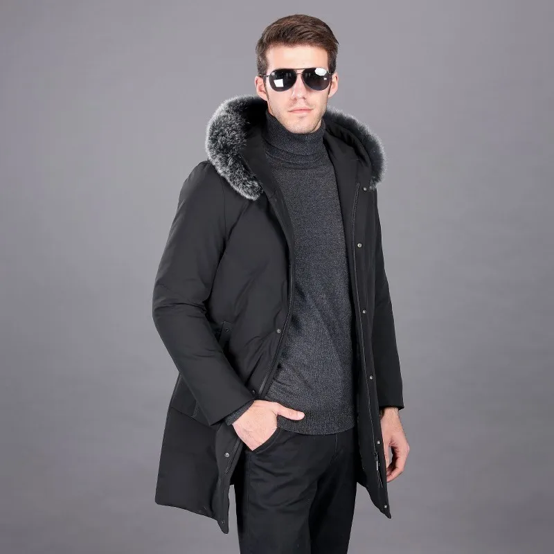 Новая зимняя длинная мужская куртка размера плюс 8XL 7XL 6XL модное классическое