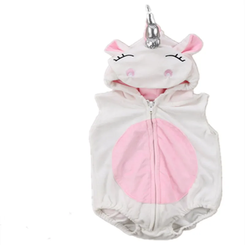 

Newborn Baby boys Girls Unicorn Costume Fleece Romper Jumpsuit Jumper Outfits Costume Infant Baby Girl Romper clothes