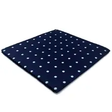 Лучший! EH24 Синий мужской Pocket Square Dots Dress Классический платок Свадебная мода Hanky Лучший!