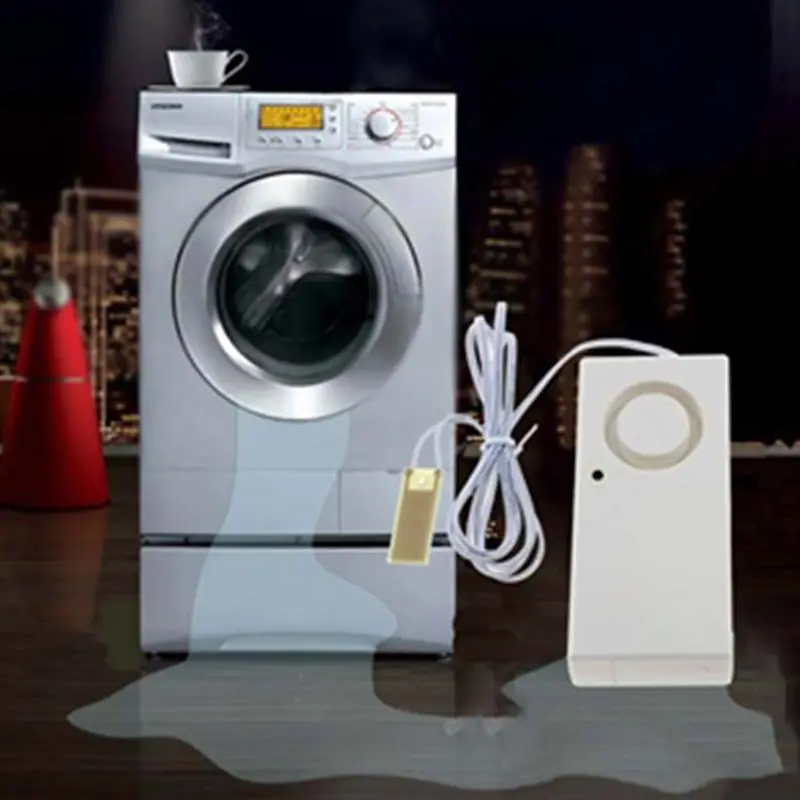 

Water Leak Alarm System Water Leaking Detector 120dB Home Security Flood Alert Detection Overflow Sensor for Kitchen Fish Tank