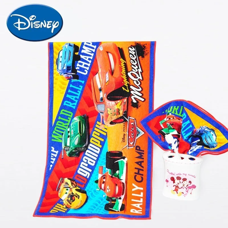 

Disney Baby Towel 52*26 cm Face Towel 100 % Cotton Soft Newborn Baby Bath Towel McQueen Cartoon Printed Towel