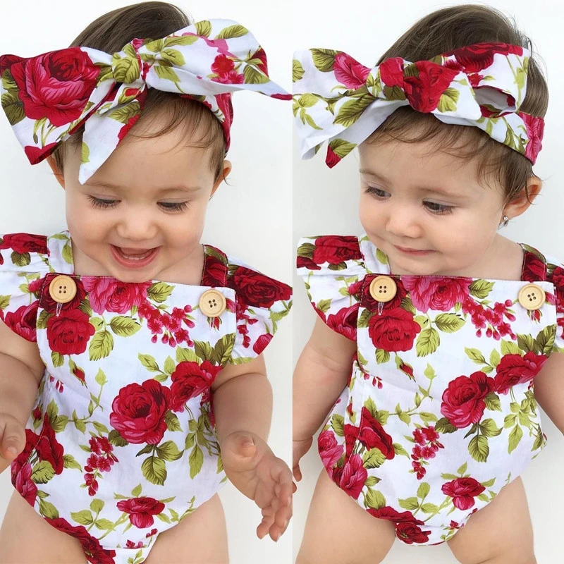 baby girl clothes with matching headbands