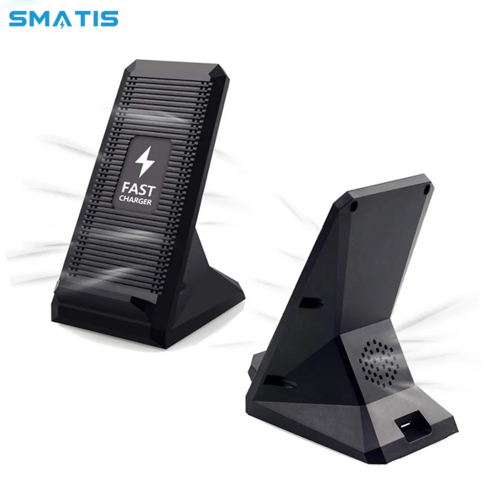 

Qi Fast Wireless Charger for iPhone X XS MAX XR 8P 10W Quick Wireless Charging Phone Holder Stand for Samsung Note 9 S9 S8 Plus