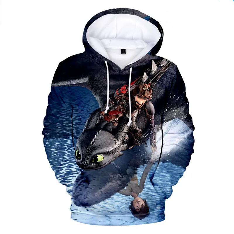 

Child Skinny Tops Children's 3D Sweatshirt for Boy How To Train Your Dragon Hoodies Pullover Teens Hip Hop Fashion Clothes
