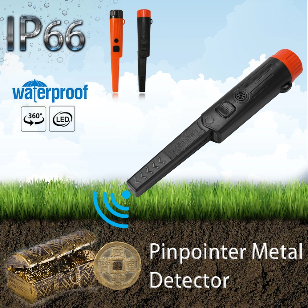 

Metal Detector Water Search Waterproof Sensitivity Handheld Gold Finder Detector Treasure Gold Locator Pointer with LED Light