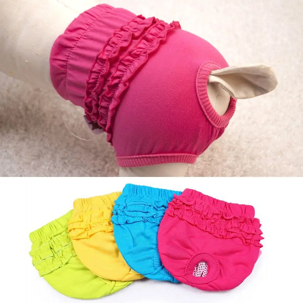Cotton Female font b Pet b font Dog Puppy Briefs Physiological Sanitary Shorts Pants Washable font
