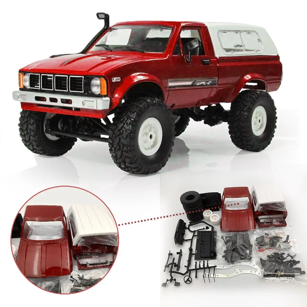 WPL C-24 1/16 4WD 2 4G Военный Грузовик Buggy Crawler внедорожный RC автомобиль 2CH - Цена: 