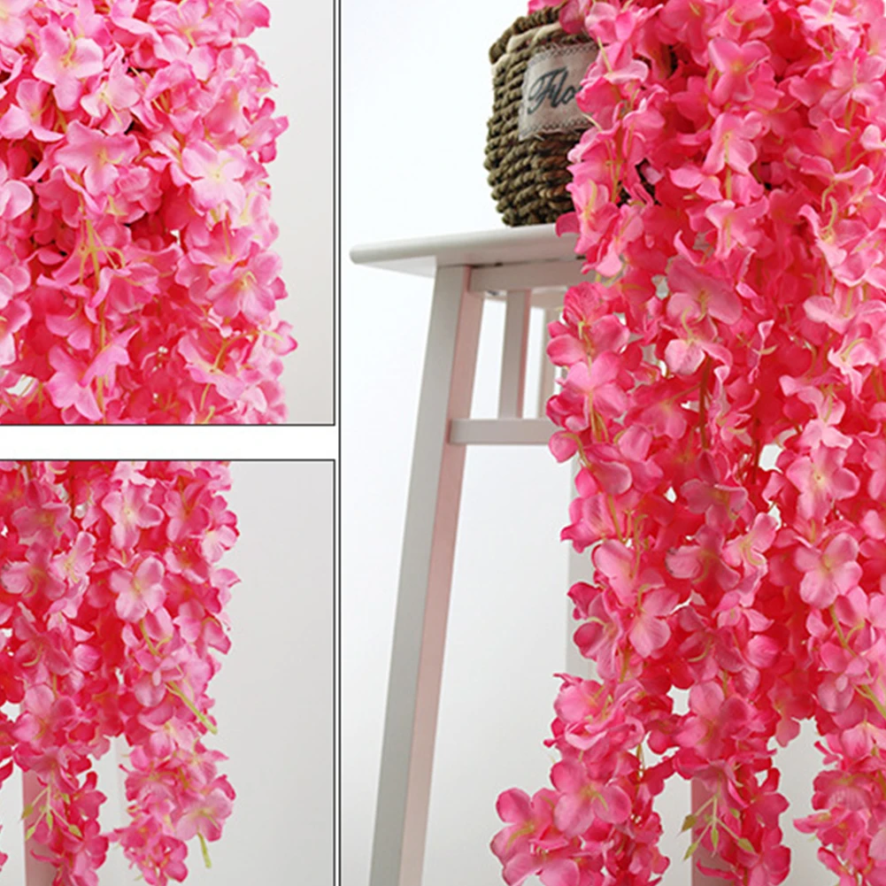 5Pcs Little Flower Strings Simulation Plants Rattan Artificial Flower