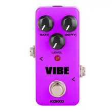 KOKKO Electric Guitar Effects Pedal VIBE Mini Analog Rotary Speaker Guitarra Effect Device True Bypass Guitar Accessories FUV-2 KOKKO Electric Guitar Effects Pedal VIBE Mini Analog Rotary Speaker Guitarra Effect Device True Bypass Guitar Accessories FUV-2