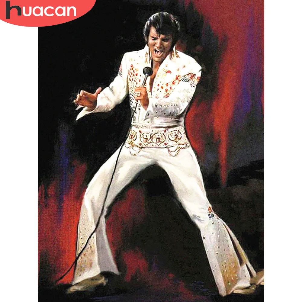 

HUACAN Diamond Painting Full Square New Arrival Men Diamond Embroidery Nature Portrait Rhinestones Pictures Diamond Mosaic Sale