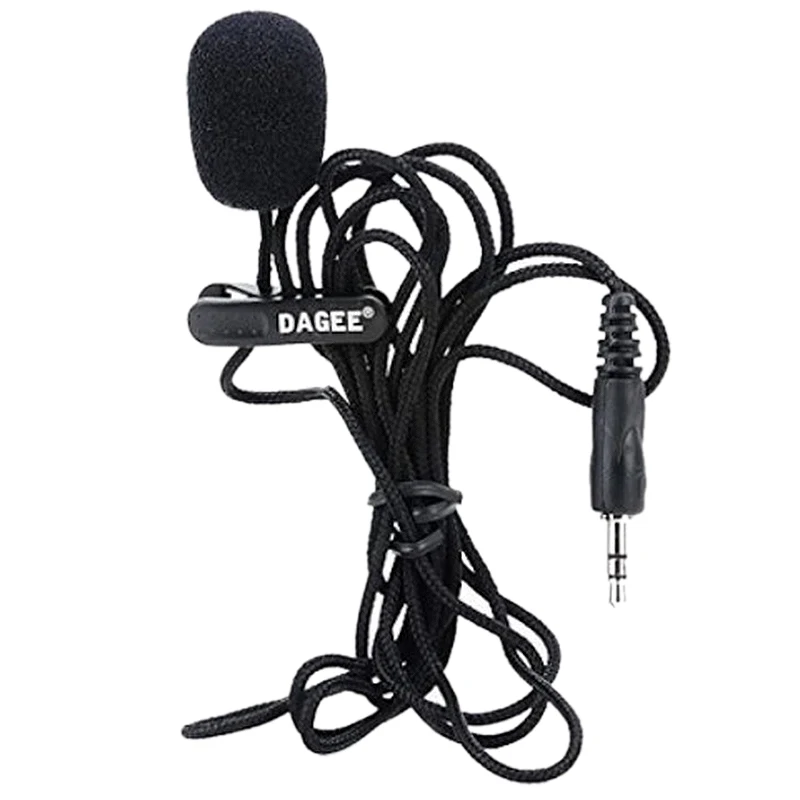 

DAGEE IMTC Lavalier 2M 3.5mm Microphone Headset For Micor High Quality DAGEE DG-001 MIC Mini Portable Microphone